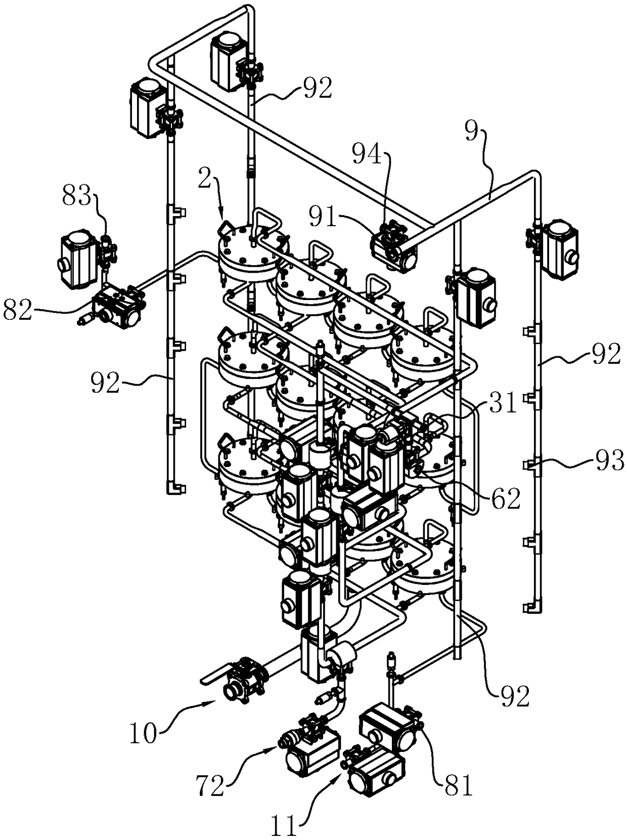 Liquid medicine extruding machine