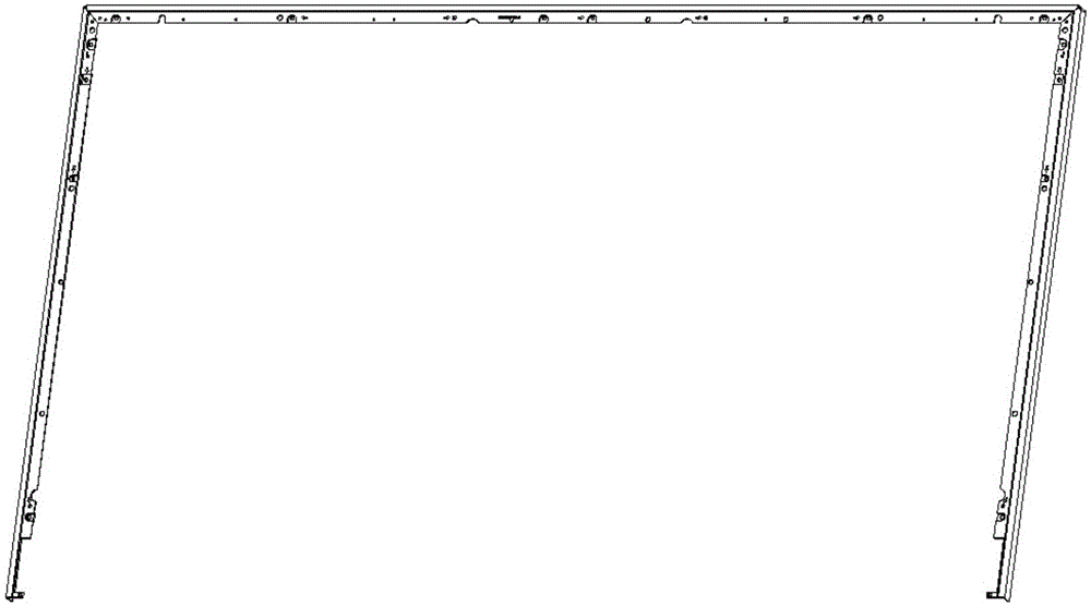 Television frame and manufacturing method thereof