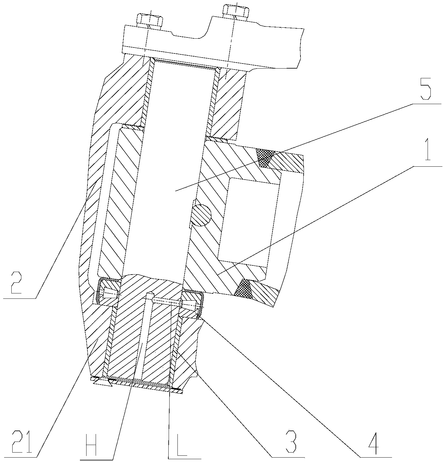 Bearing component, steering bridge and vehicle