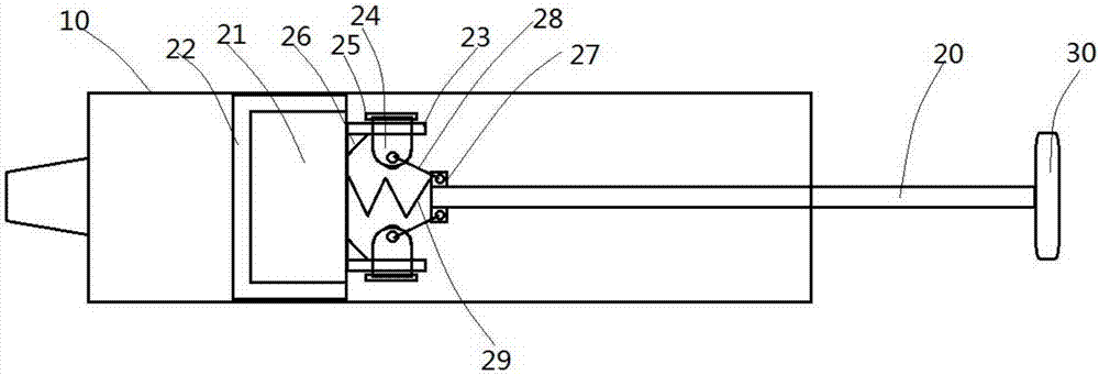 Nutrient solution pushing device