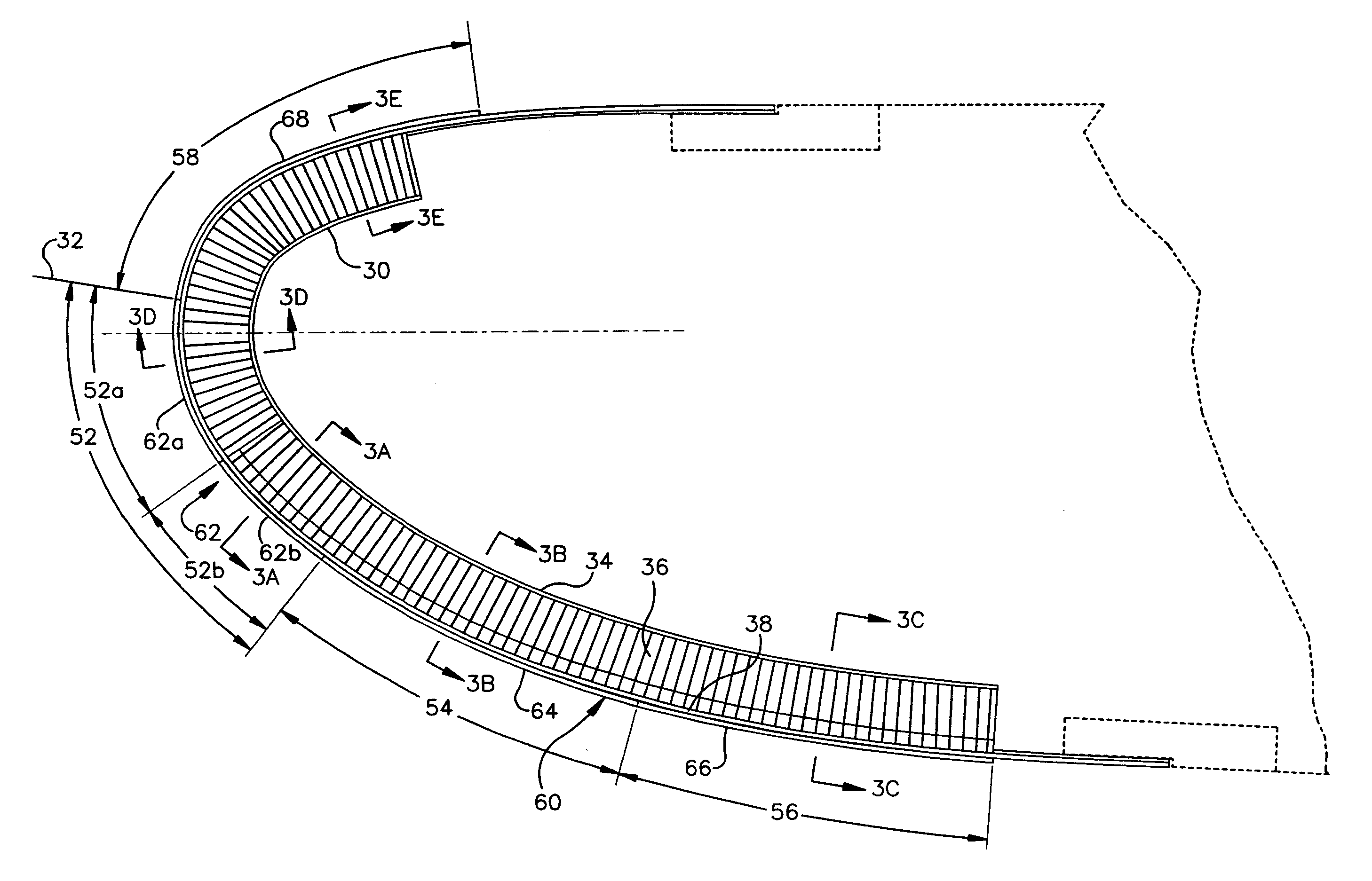 Aircraft engine nacelle ice protection system