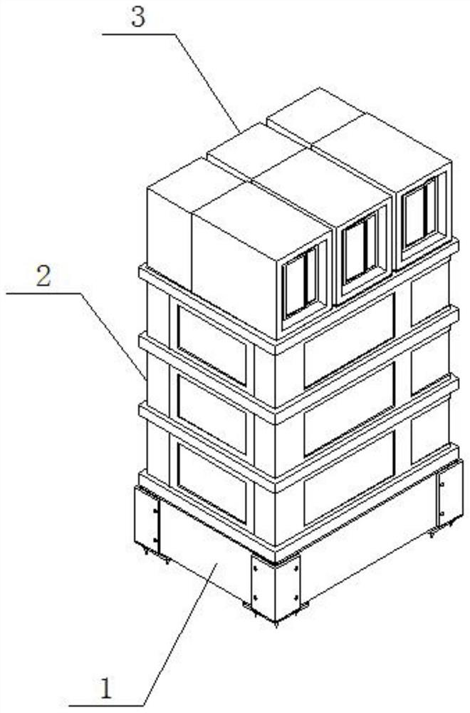 Fabricated building with prefabricated fabricated foundation