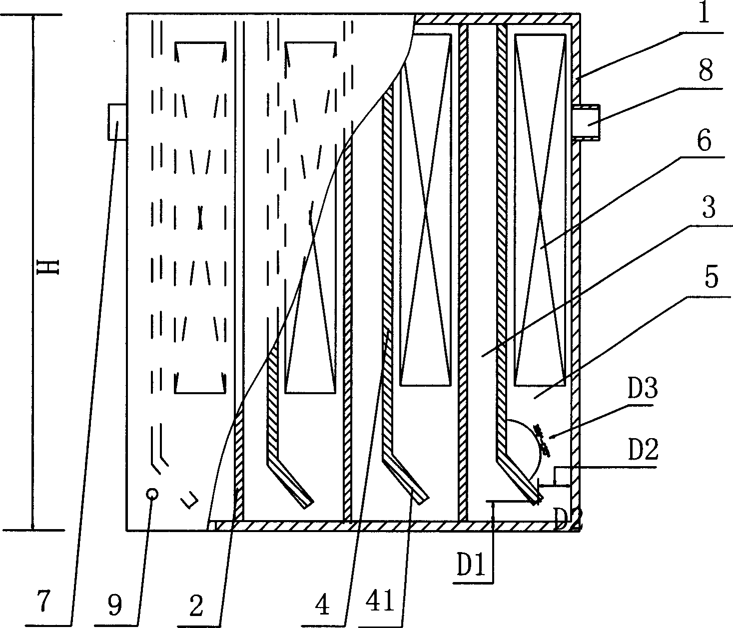 Microbiological anaerobic diversion reaction apparatus based on EMO organic carrier