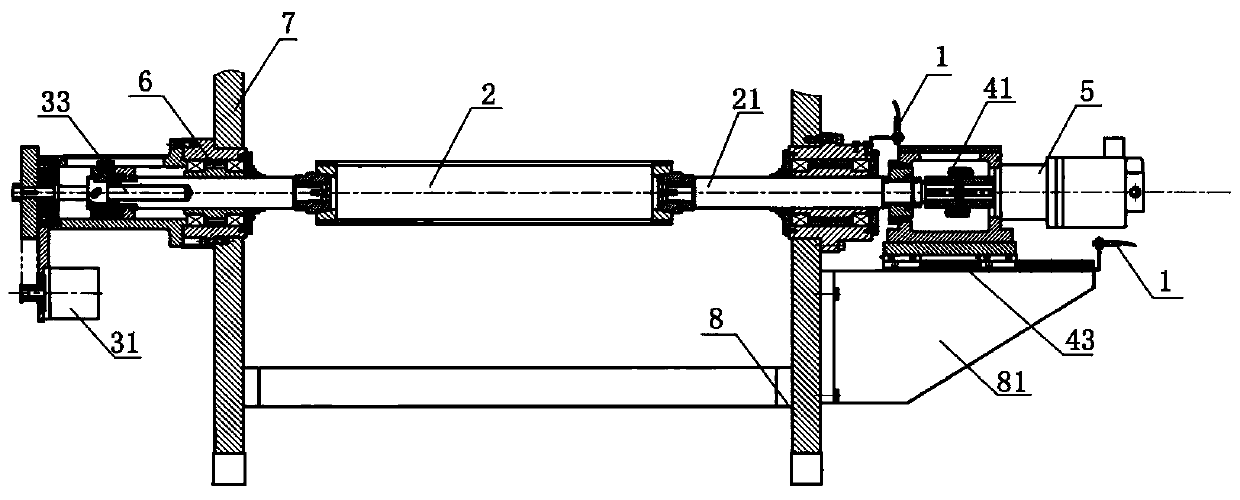 Direct connection type shaft-free plate installing structure with safety limiting function