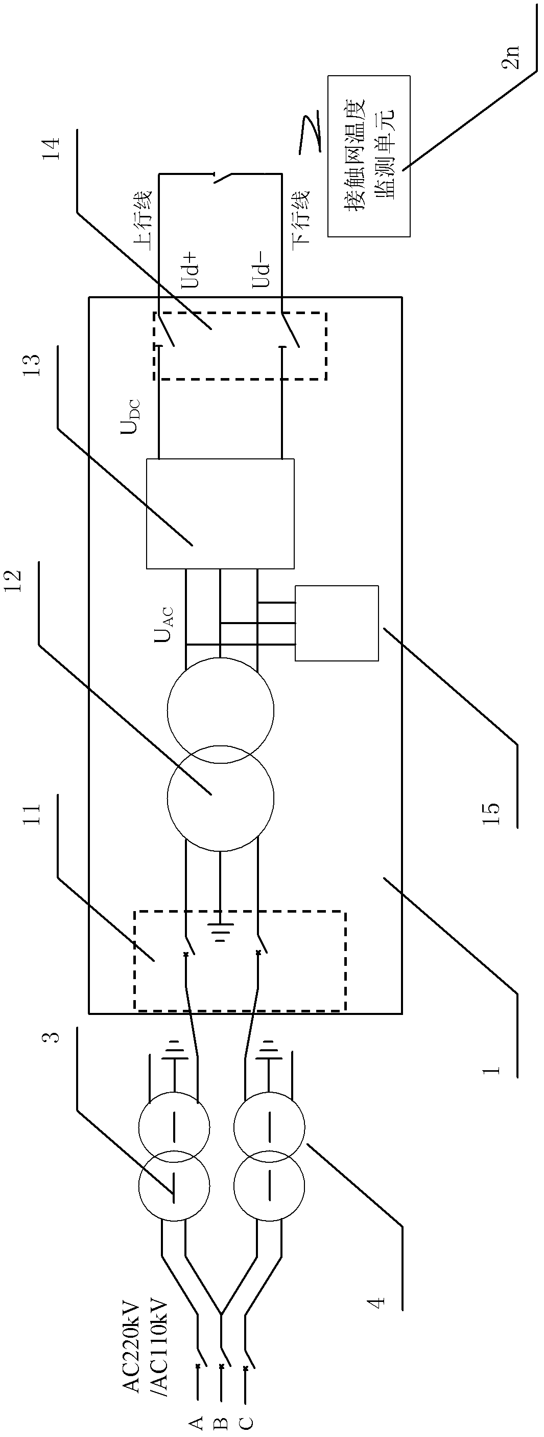 Direct-current catenary de-icing method of high-speed electrified railway