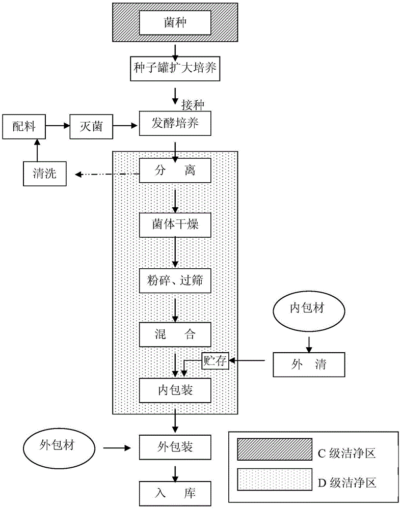 Quick deep-layer liquid state fermentation method for producing sparassis crispa bacterial powder