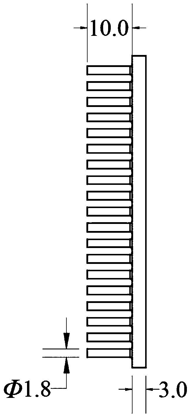 Space envelope forming manufacturing method of thin-wall high-rib heat dissipation component