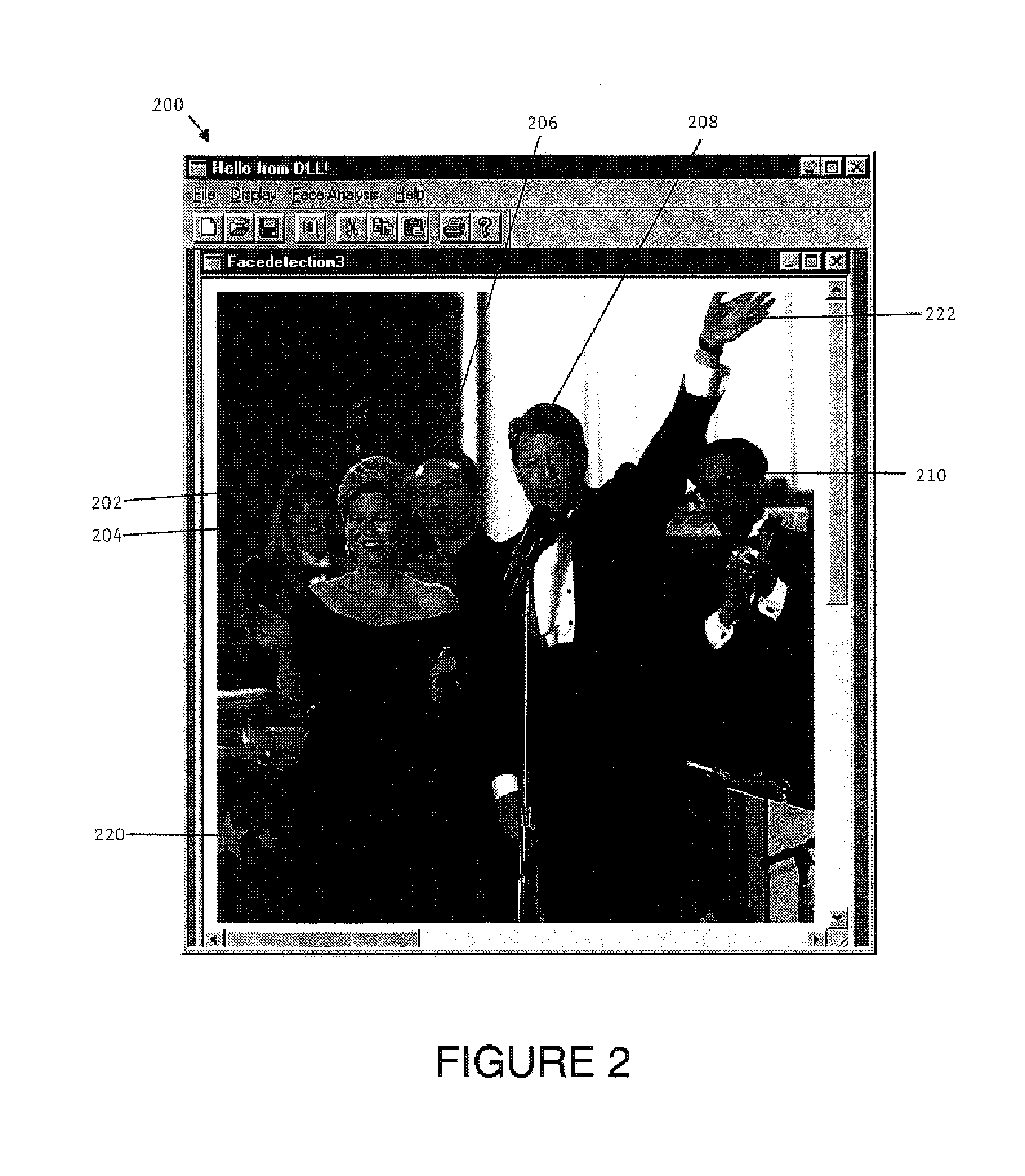 System and method for human face detection in color graphics images