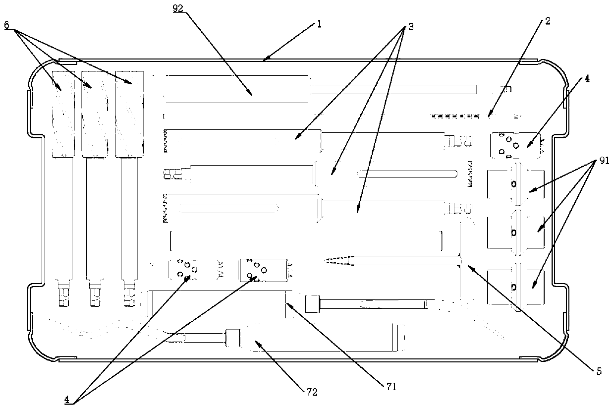 Surgical kit for bone transplantation for femoral head necrosis