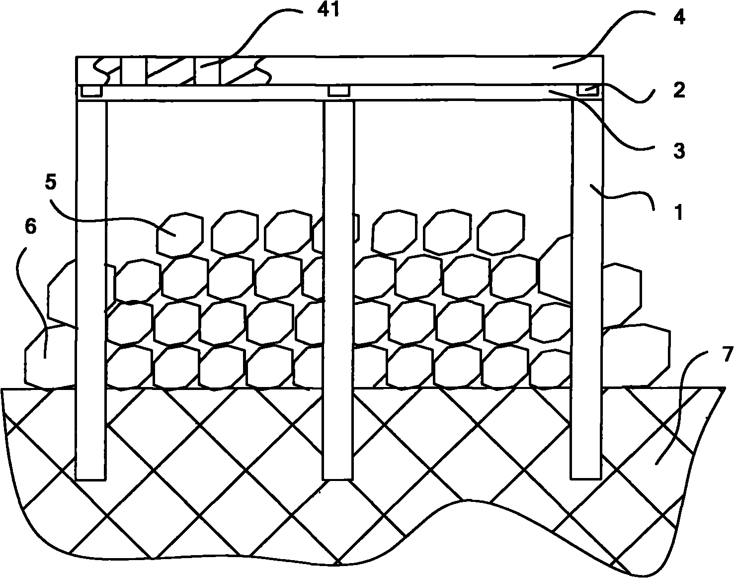 Composite rockfill submerged dike