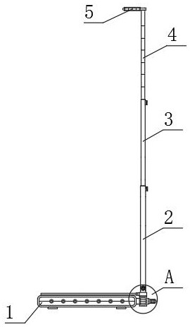 Kindergarten height and weight measuring device