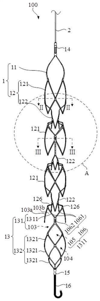 Thrombectomy stand, thrombectomy device and thrombectomy system