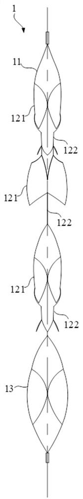 Thrombectomy stand, thrombectomy device and thrombectomy system