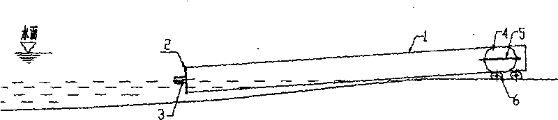 Underwater construction method of steel tube