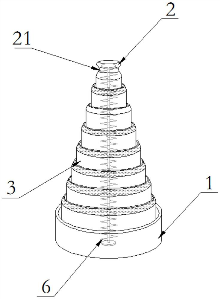 Tower type traffic warning cone