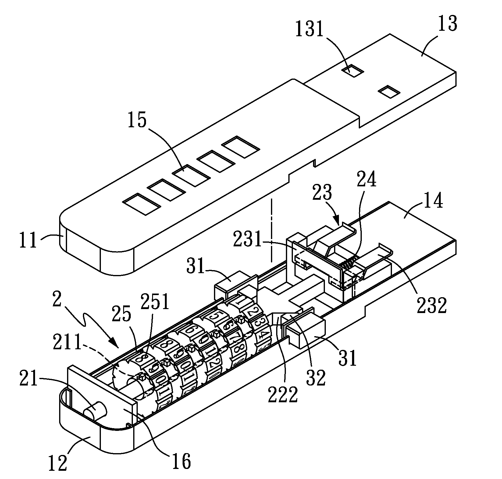 Locking device for a connecting port on a computer