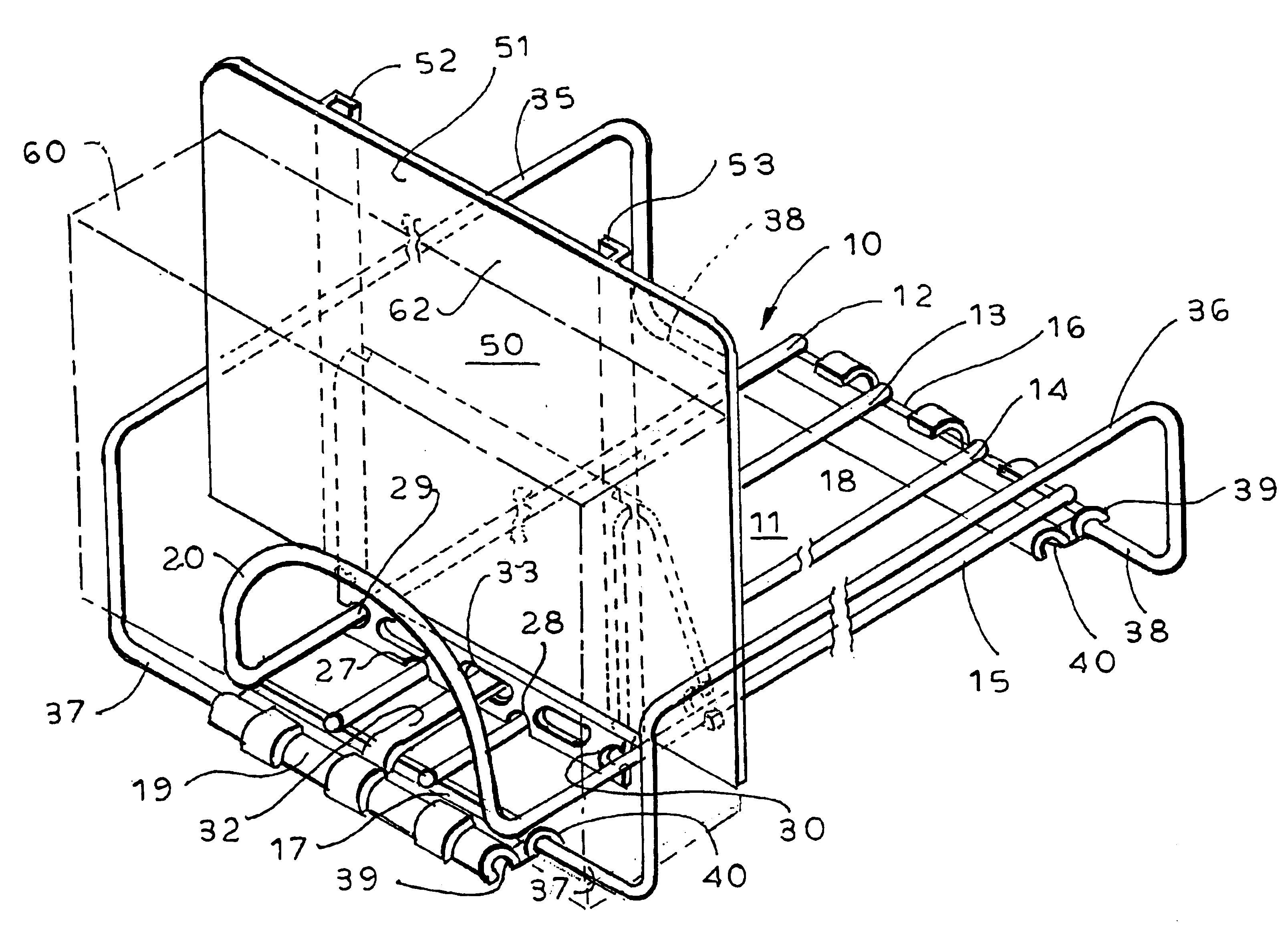 Adjustable product display rack with extension panel