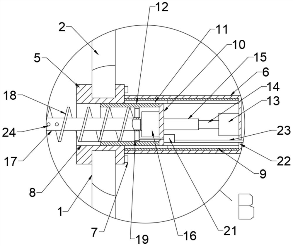 River drainage pipe dredging device