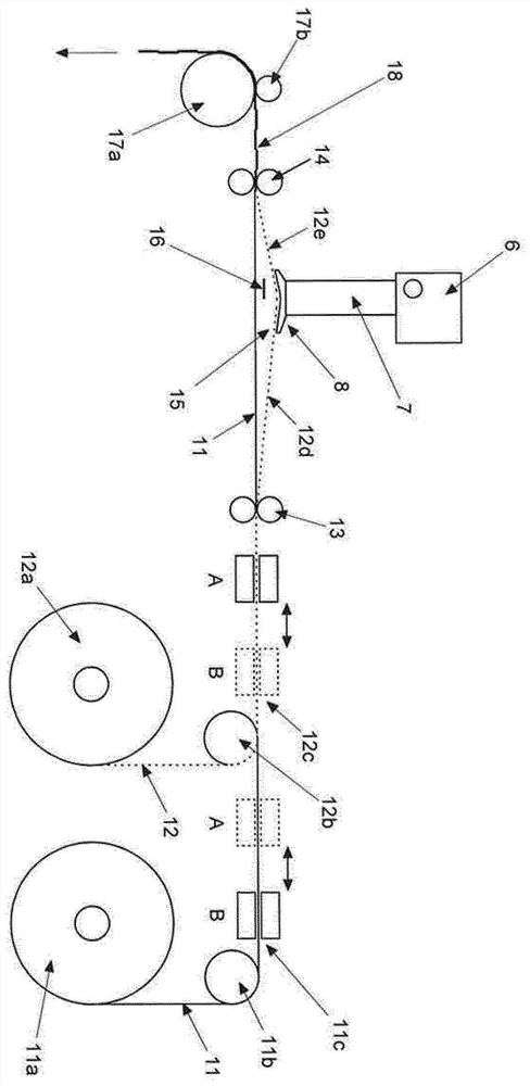 Shedding method and apparatus using air pressure