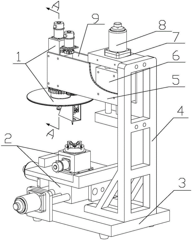 Cycloid rotational indexing-based novel vertical milling machine