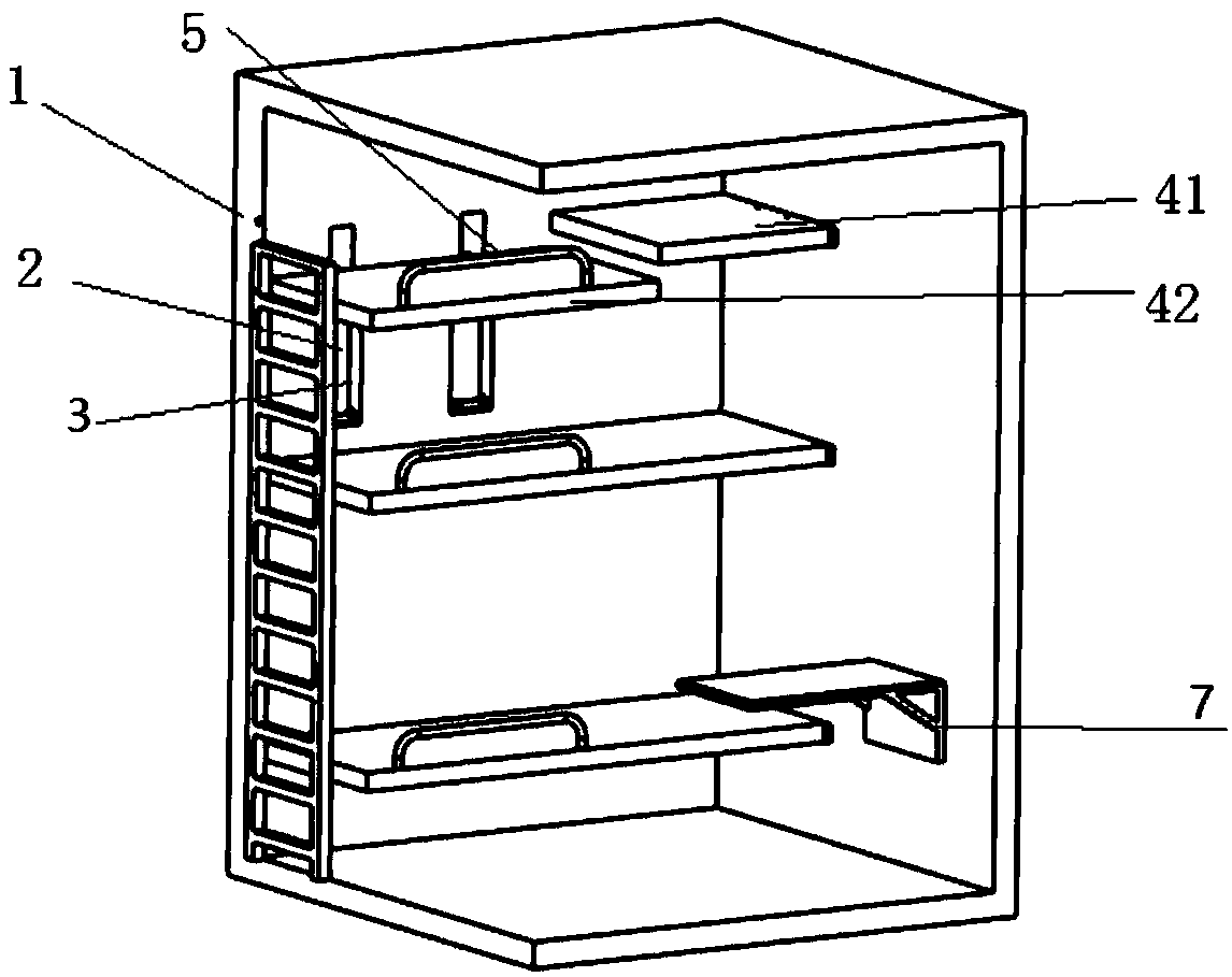 Separable train compartment sleeping berth device