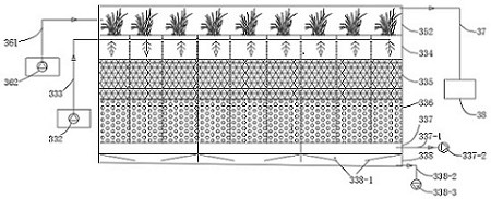 Near-zero-carbon sewage ecological treatment system and method