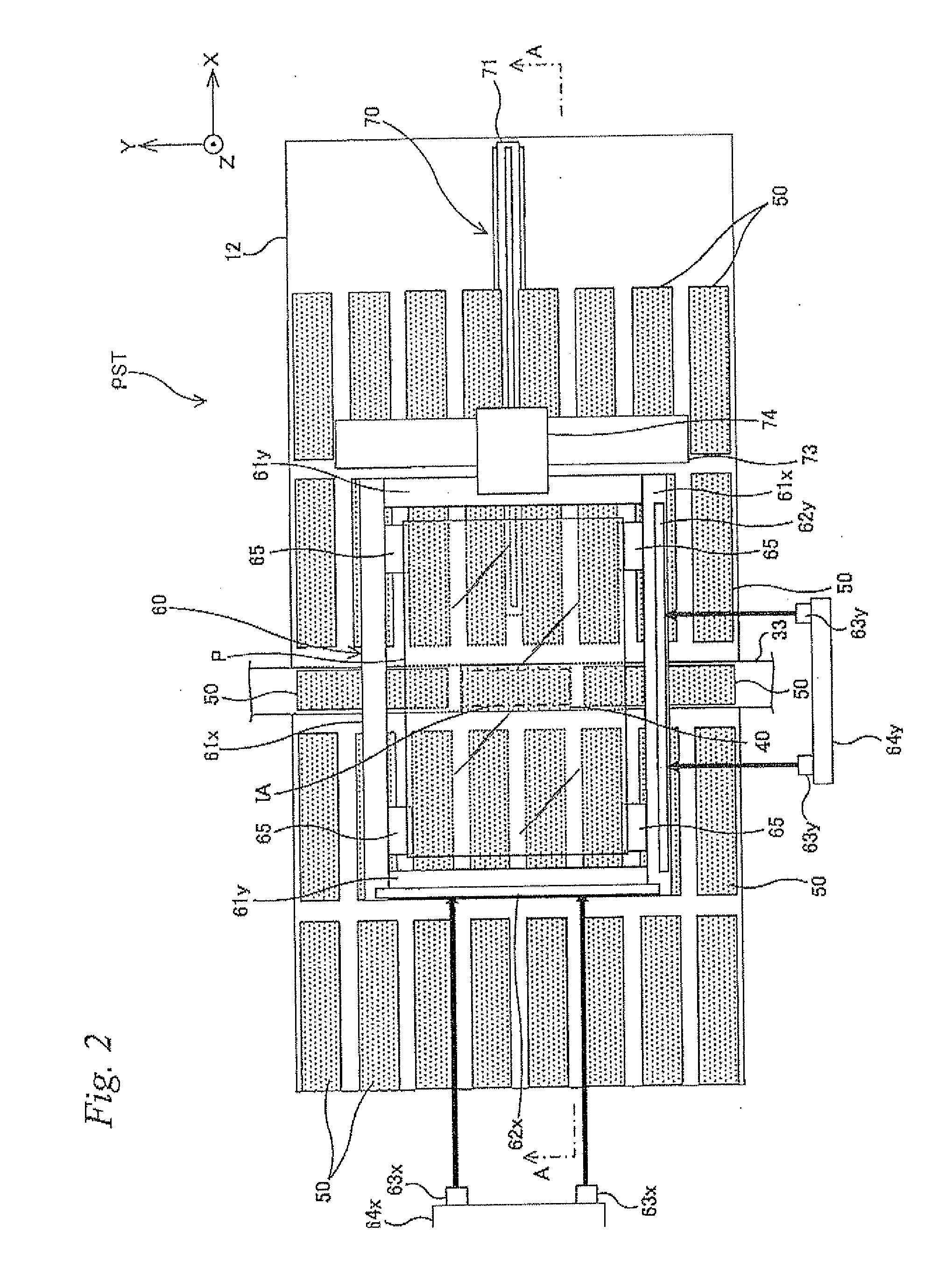 Object moving apparatus, object processing apparatus, exposure apparatus, object inspecting apparatus and device manufacturing method