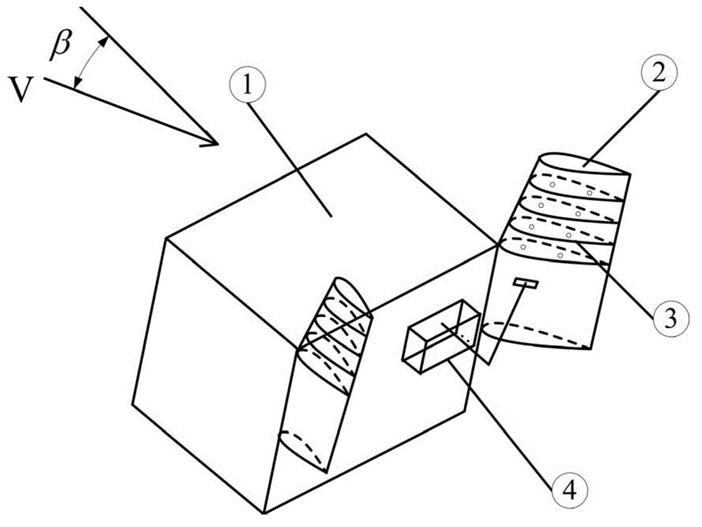 Method and tail fin for improving flight stability of hung object of helicopter