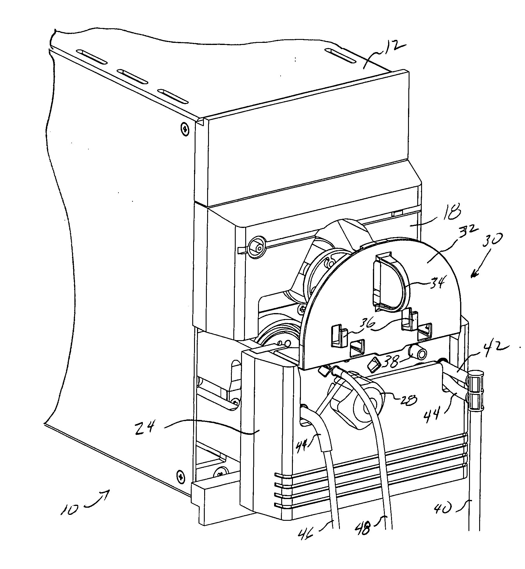 Peristaltic pump cartridge including an aspirant collection bag for use in ophthalmic surgery