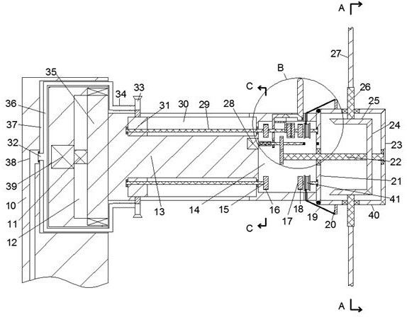 Wind motor with blade cleaning function