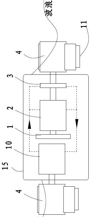 Ocean wave energy power generation device