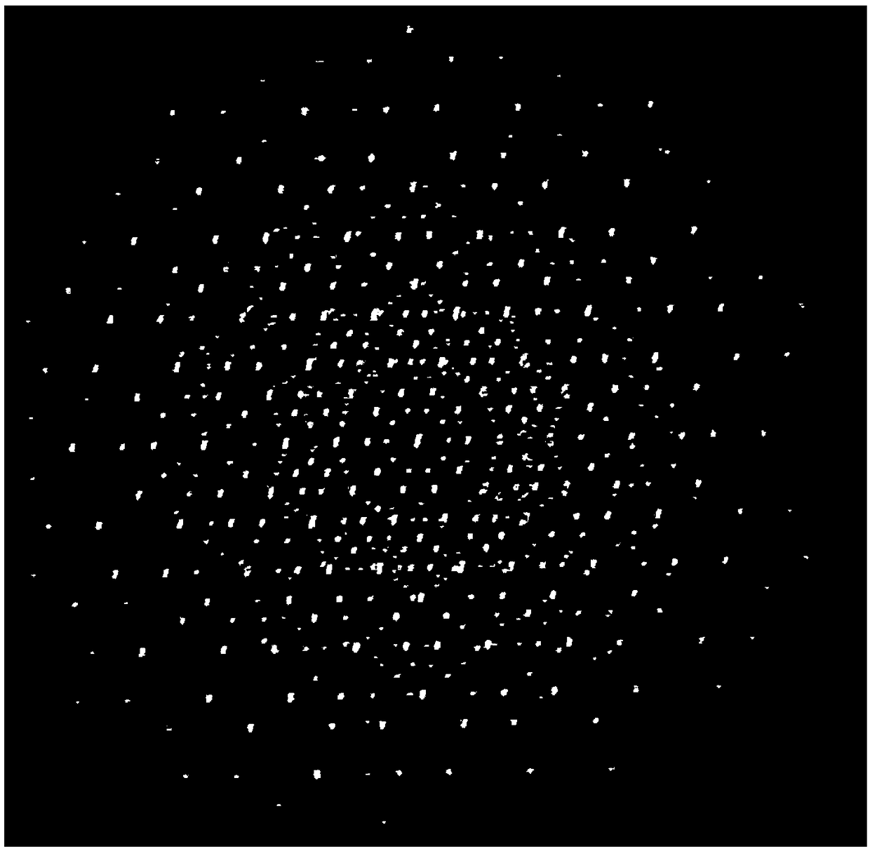 Method for preparing Al-Pd-Fe two-dimensional quasicrystal particles