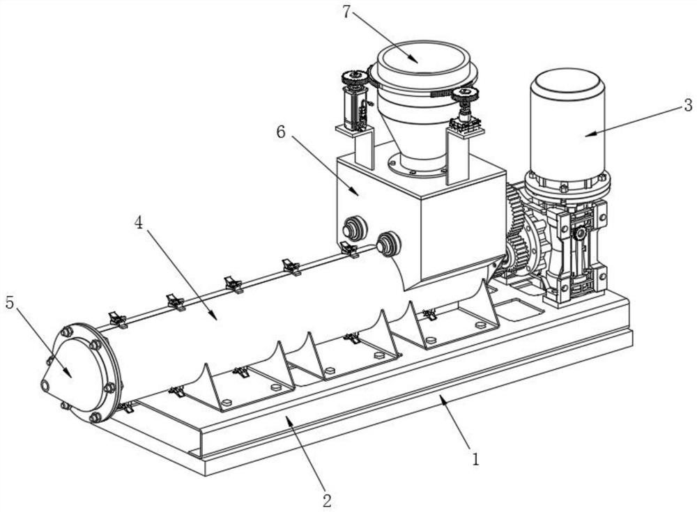 Raw material melting treatment system for film production