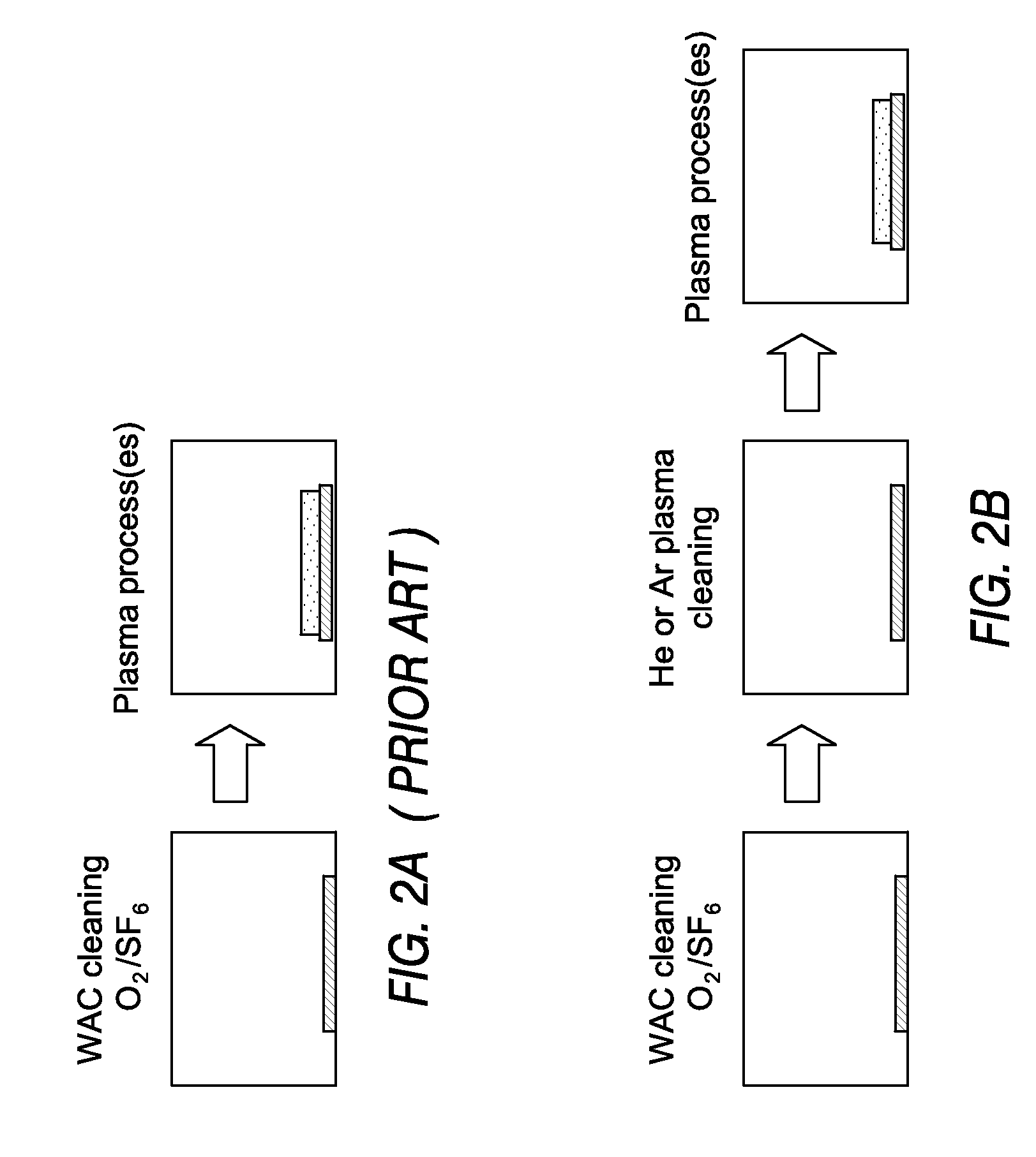 Cleaning of plasma chamber walls using noble gas cleaning step