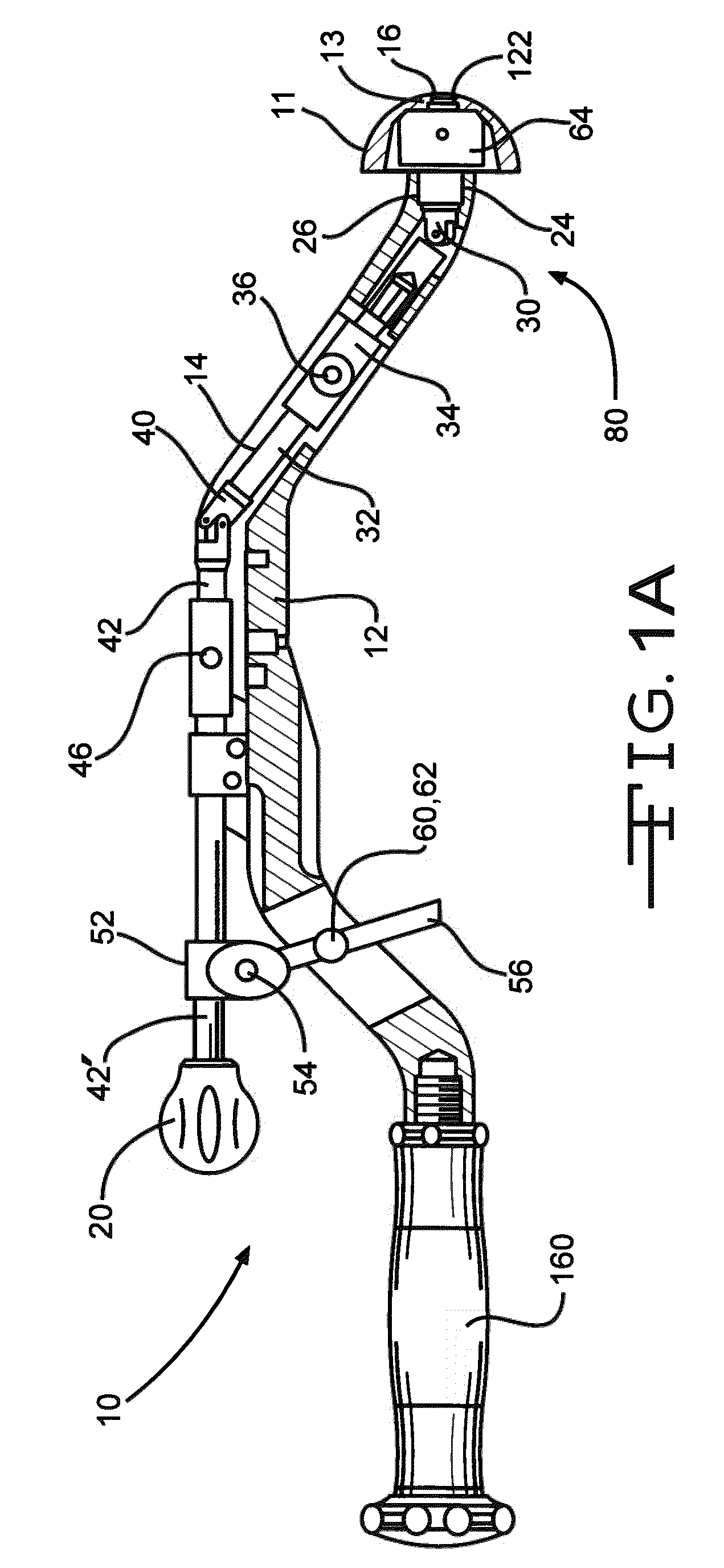 Inserter for minimally invasive joint surgery having interchangeable thread