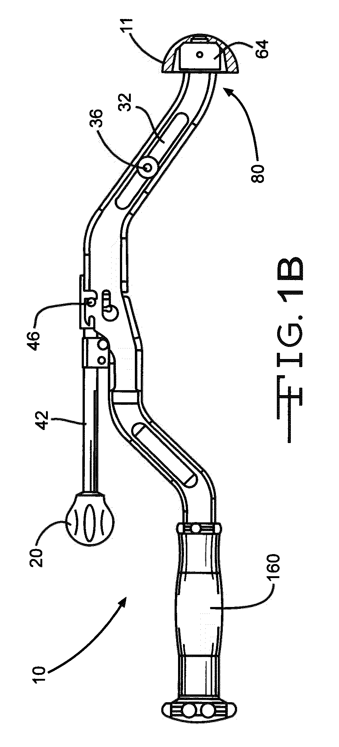 Inserter for minimally invasive joint surgery having interchangeable thread