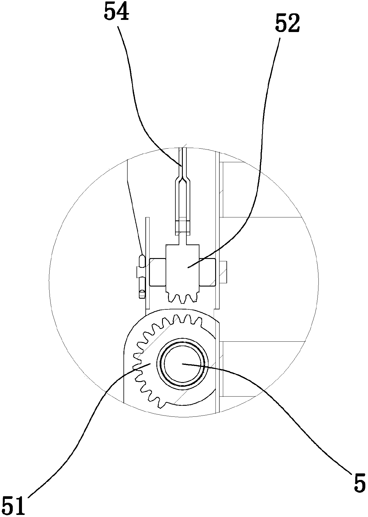 Gear positioning type exoskeleton chair