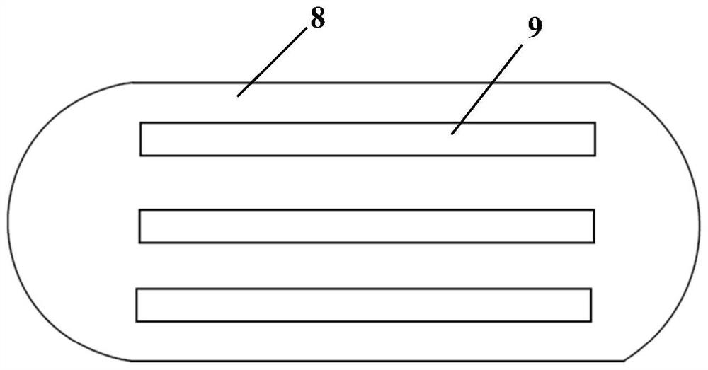 Separated sanitary absorption article