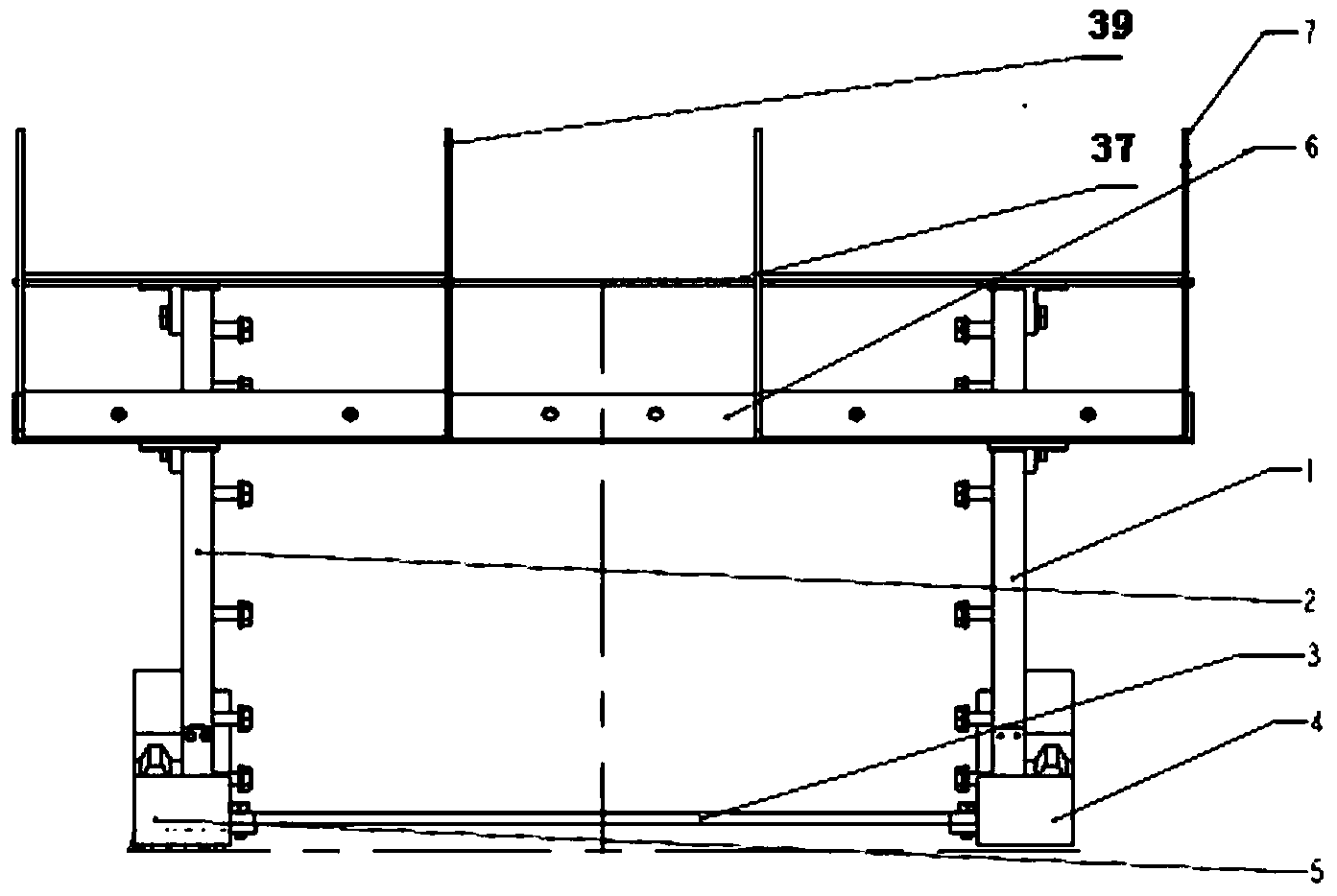 Integral mounting device for power transmission whole of electric vehicle