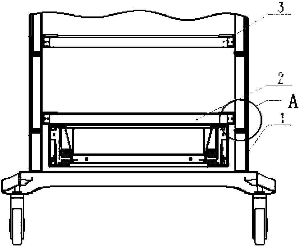 Foldable medical trolley