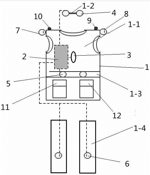 Intelligent walking assisting garment for blind person and navigation method of intelligent walking assisting garment