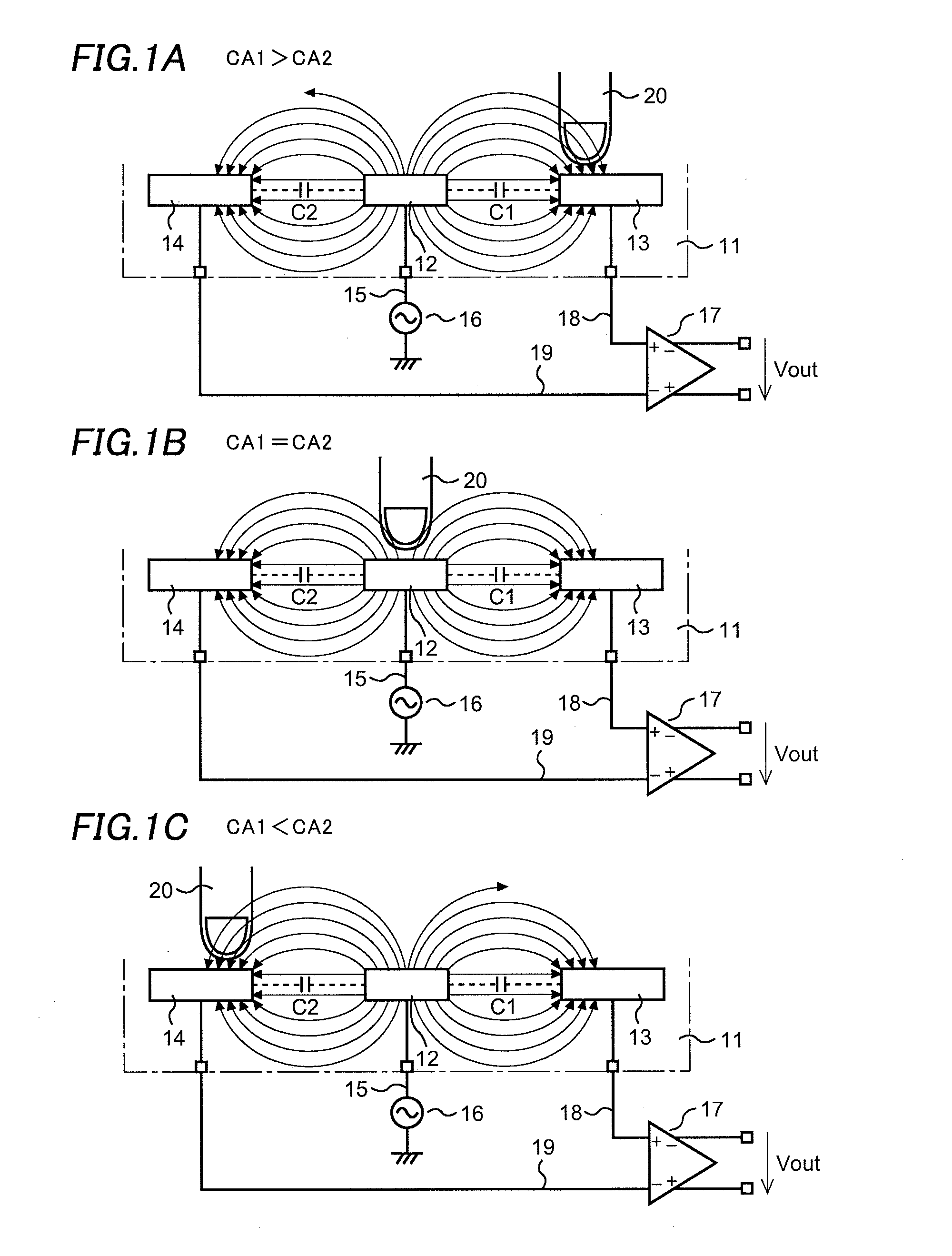 Signal processing circuit for electrostatic capacity type touch sensor