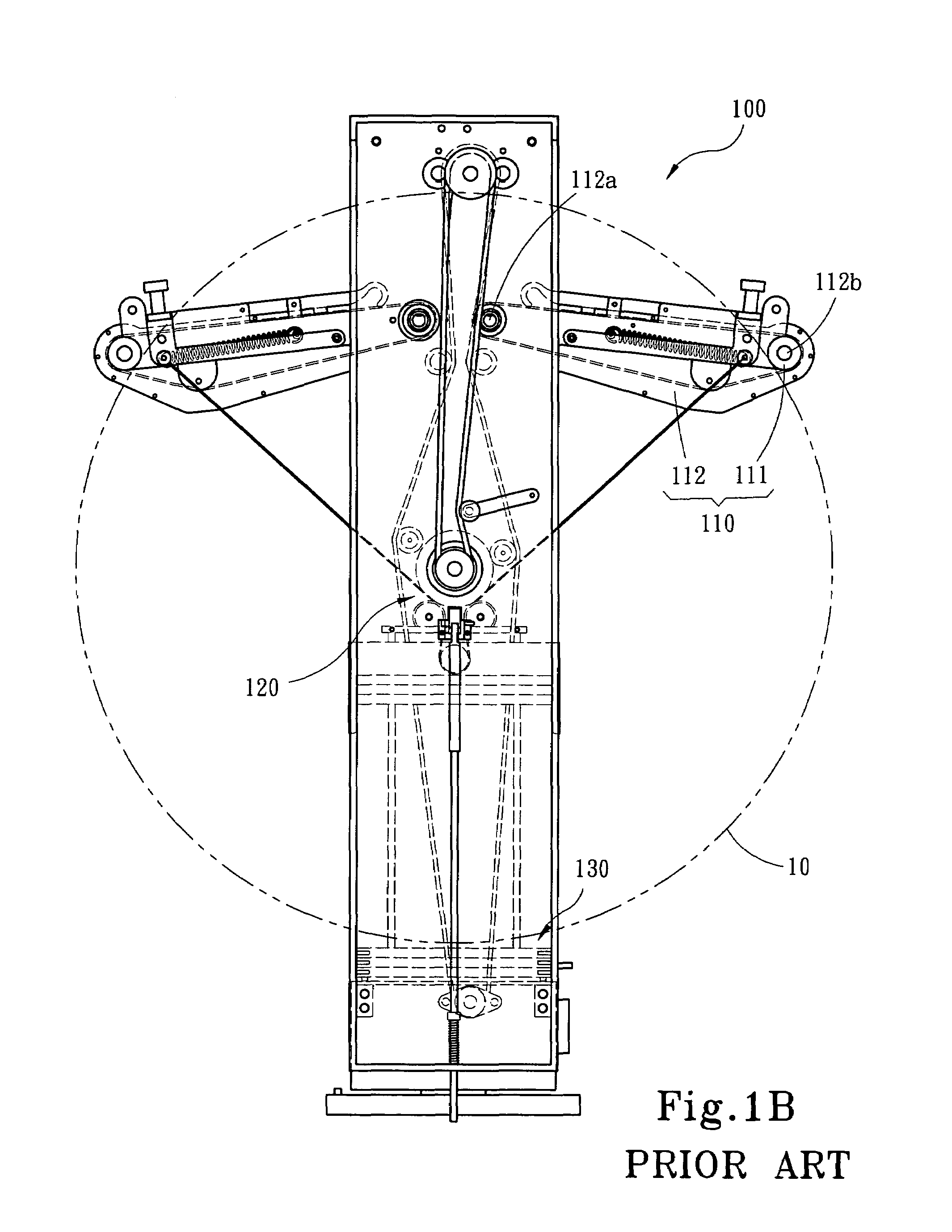 High-speed high-stand fabric take-up device with uniform fabric tautness arrangement