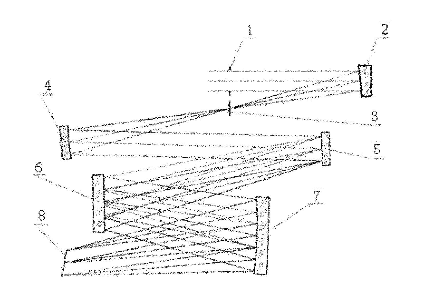 Optical device for wide waveband plane grating dispersion type imaging spectrometer