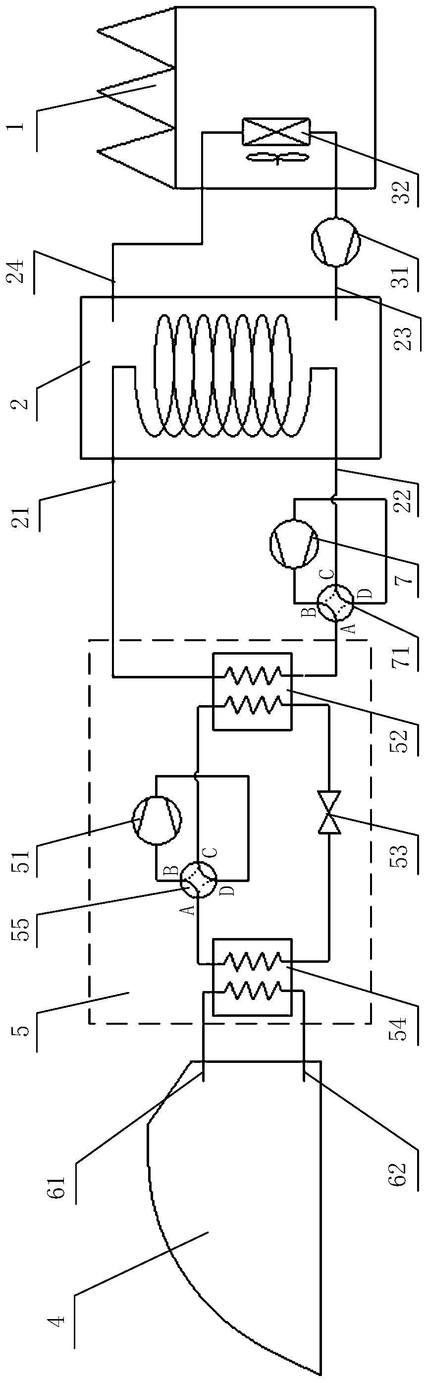 Heat storage and heating system and method for greenhouses