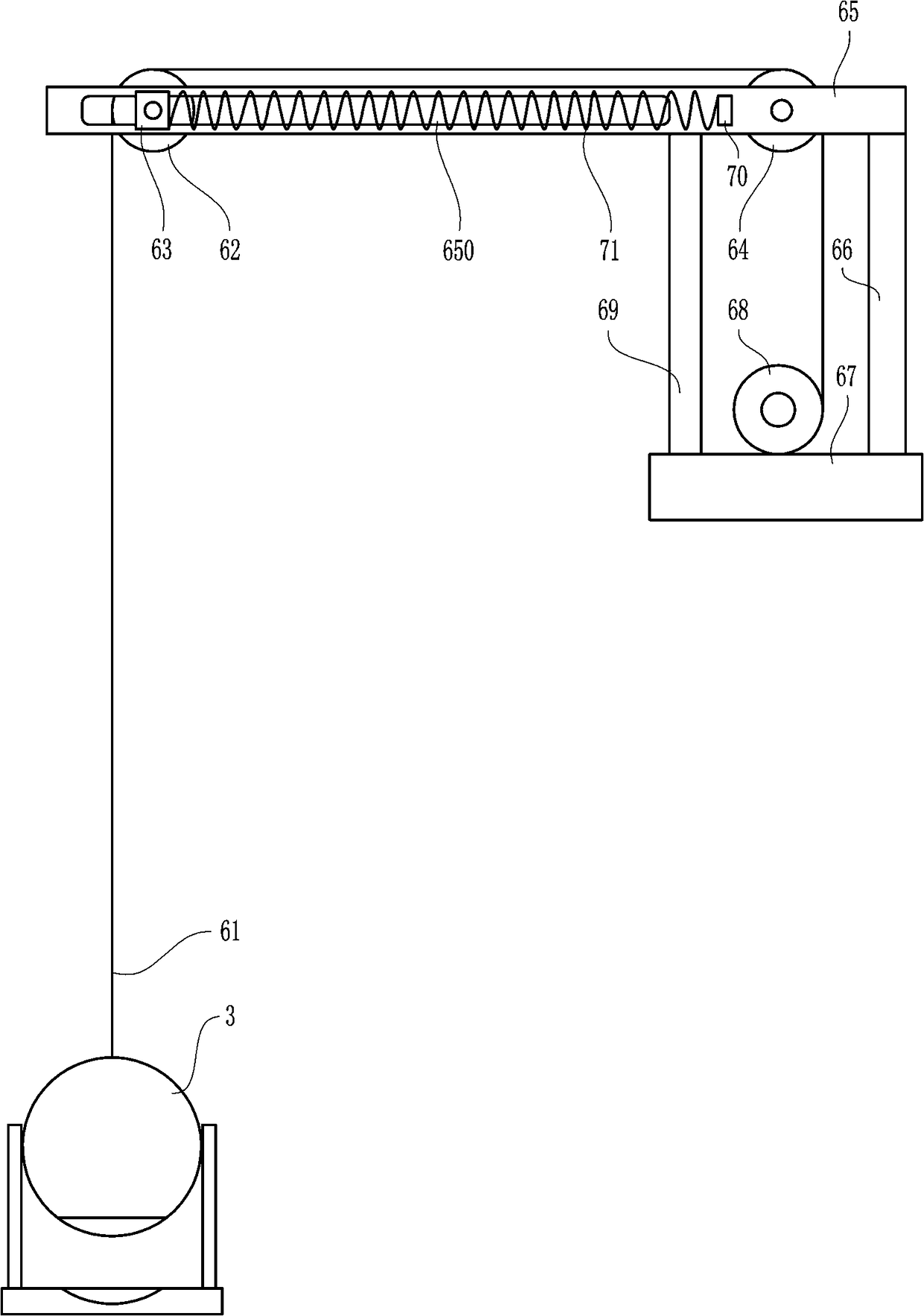 Deep foundation pit safety protection device for building construction