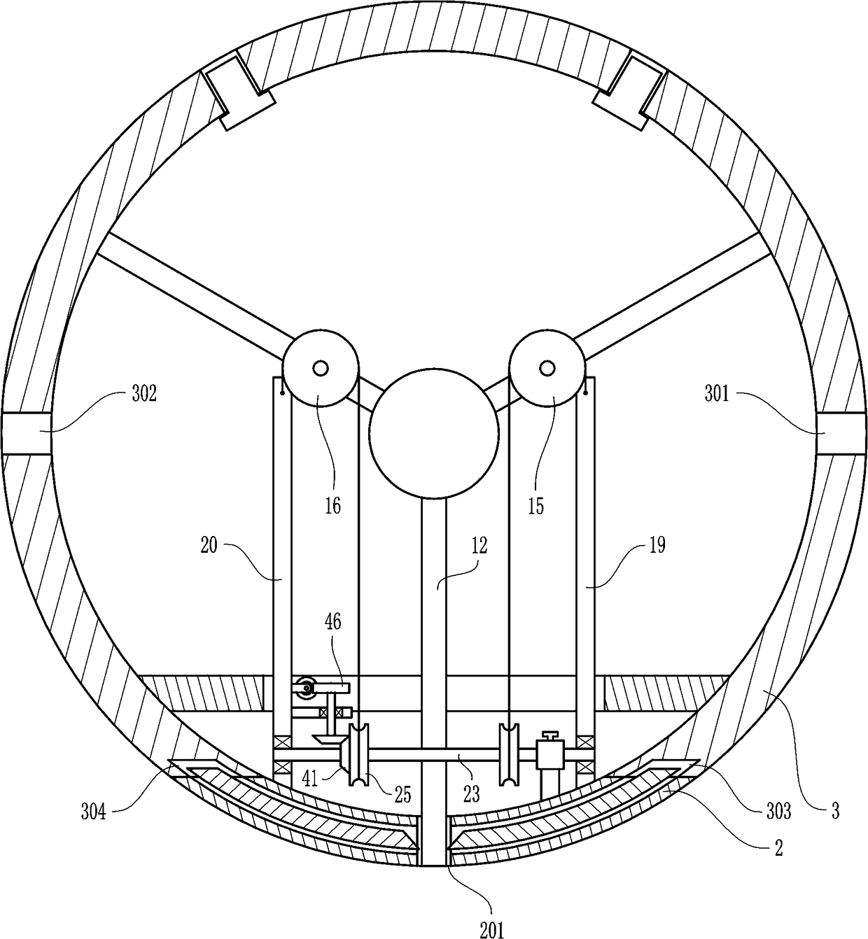 Deep foundation pit safety protection device for building construction