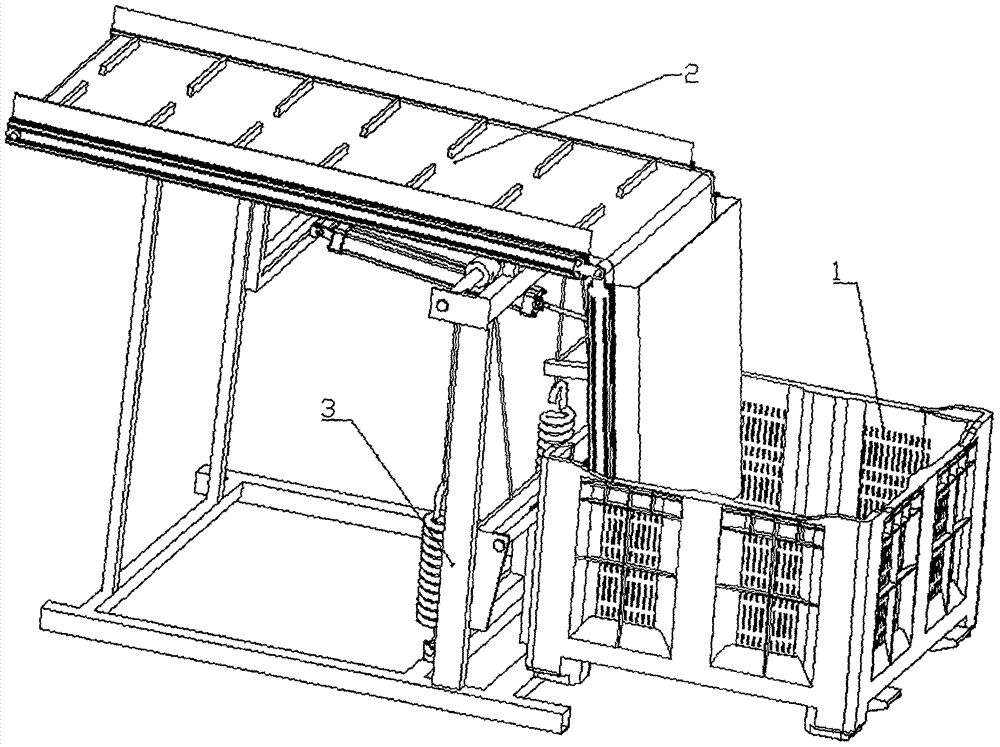 Apple conveying and boxing mechanism