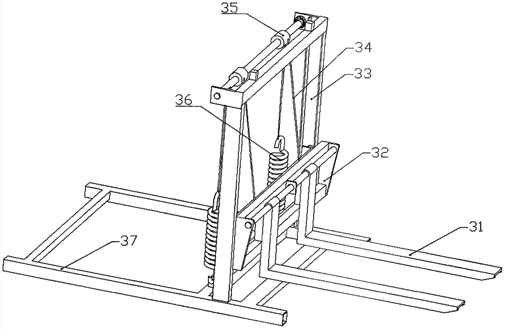 Apple conveying and boxing mechanism