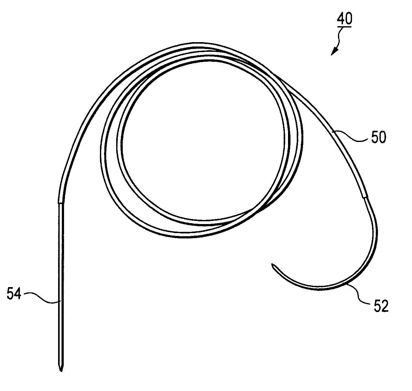 Method and suture needle construct for cruciate ligament repair